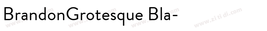 BrandonGrotesque Bla字体转换